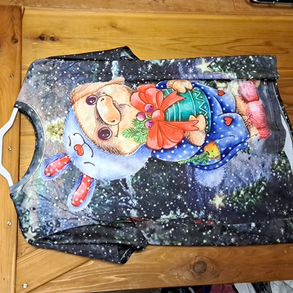 Christmas  pig tee ptp 23" L-XL/ BUNDLE ONLY 2or more items - Picture 1 of 2